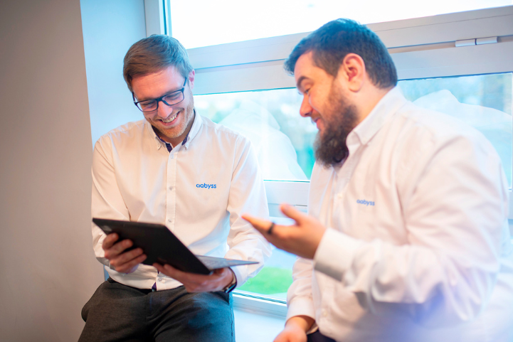 Michael and Lewis at Aabyss