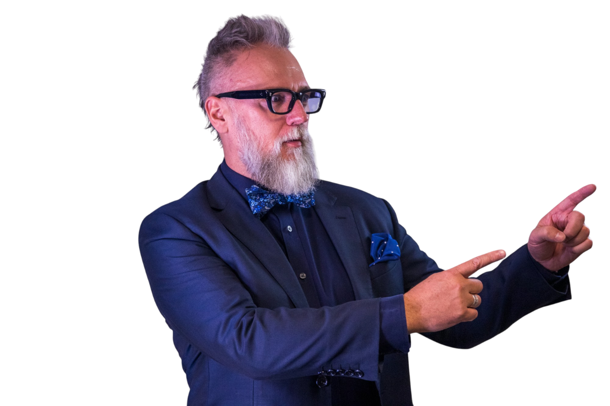 Aaron Hayes Pointing Image