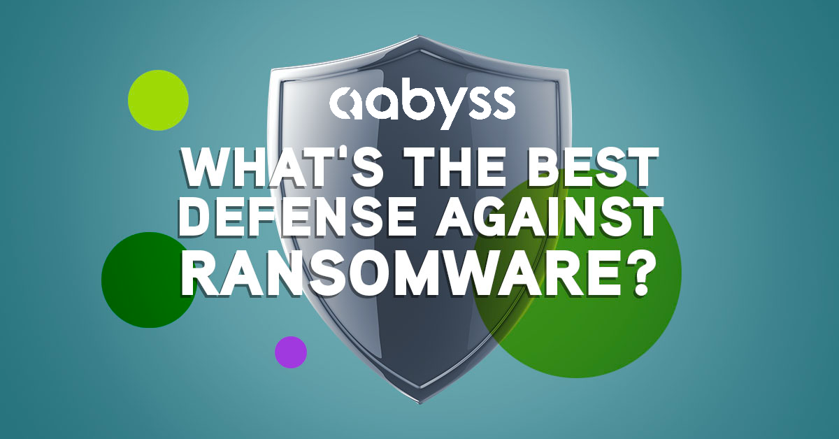 What's the best defense against ransomware? by Aabyss